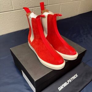 Daniel Patrick Chelsea Roamer Red Suede Sneakers Men’s 42 (US 9) NWT